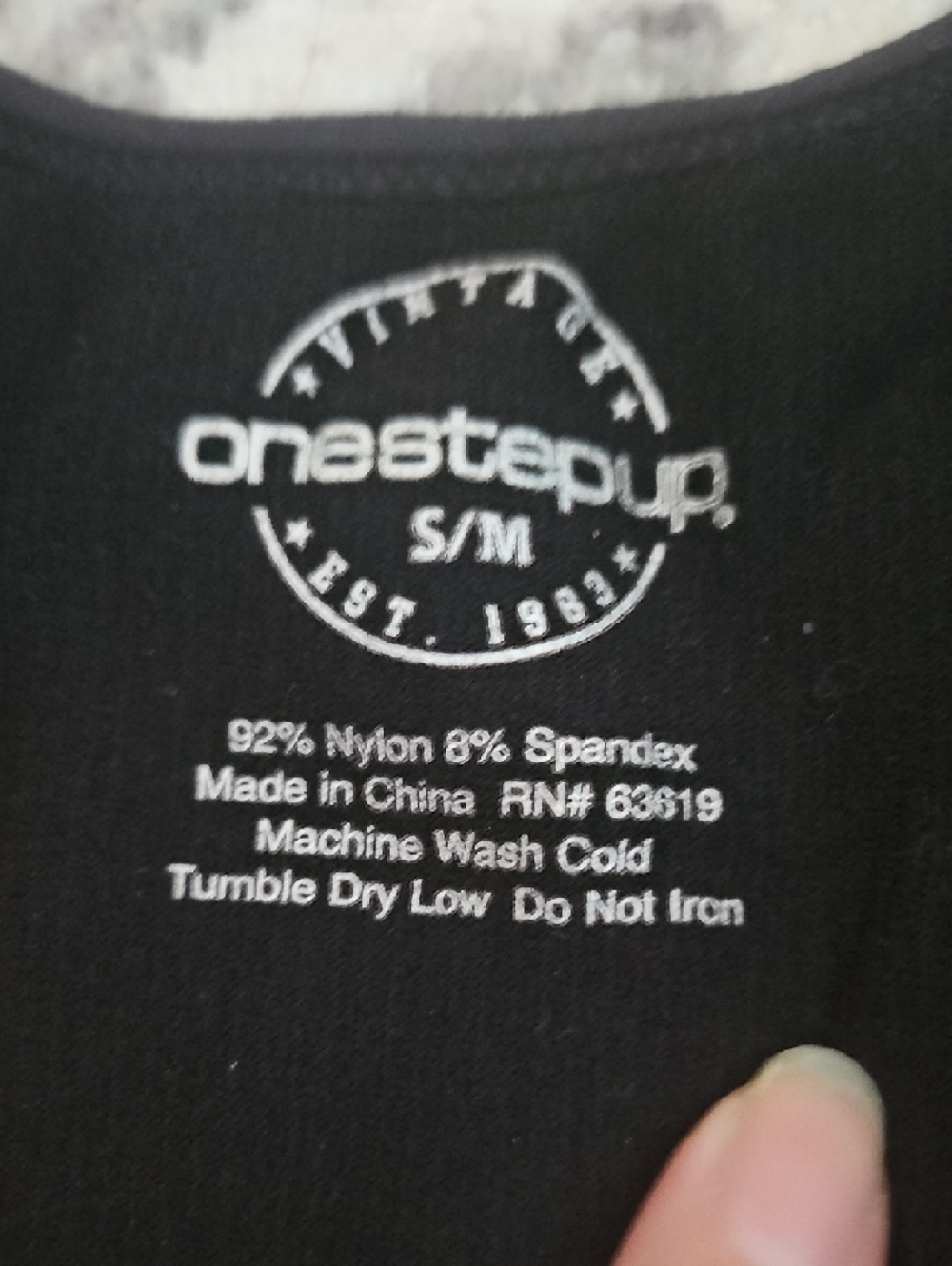 One Step Up Black Ribbed Scoop Neck Tank Top - Picture 3 of 4